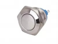 Nút nhấn dài inox 16mm mặt phẳng